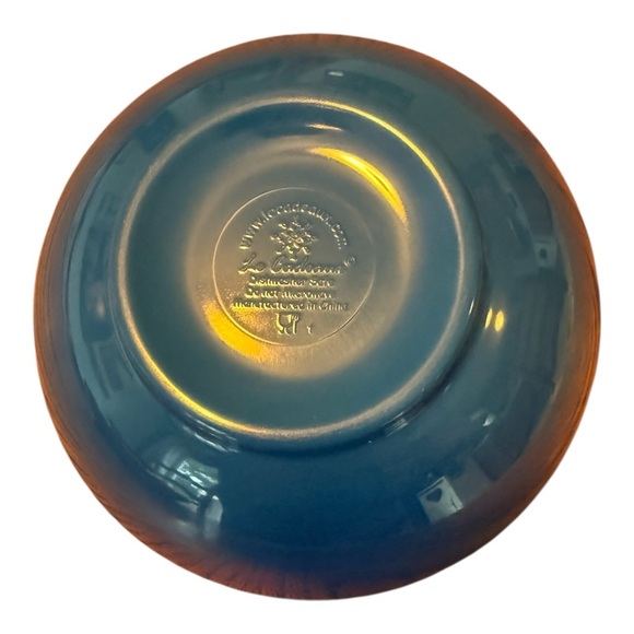 Rooster Blue Salad Bowl by Le Cadeaux 6” Diameter - Picture 3 of 8